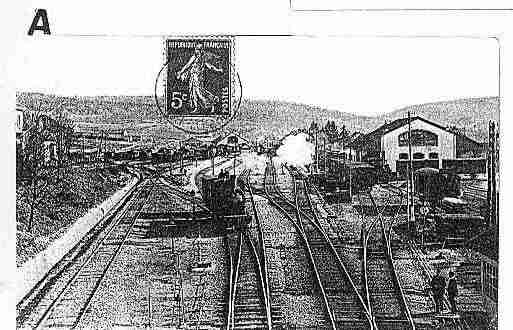 Ville de DELLE Carte postale ancienne